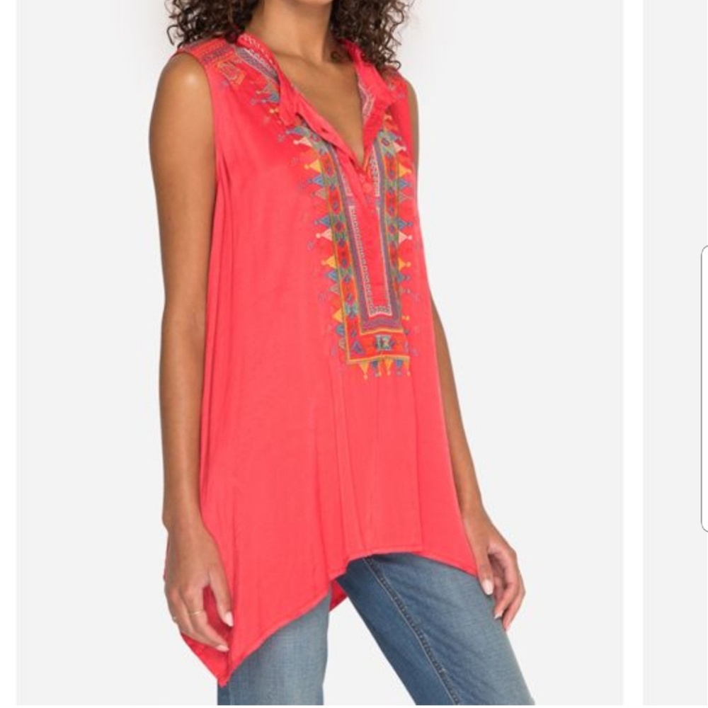 Johnny was VERSAIRO CRINKLE SATIN TUNIC - Picture 6 of 8